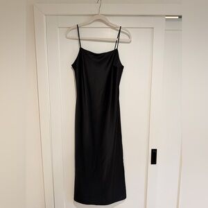 Elegant Black Spaghetti Strap Dress